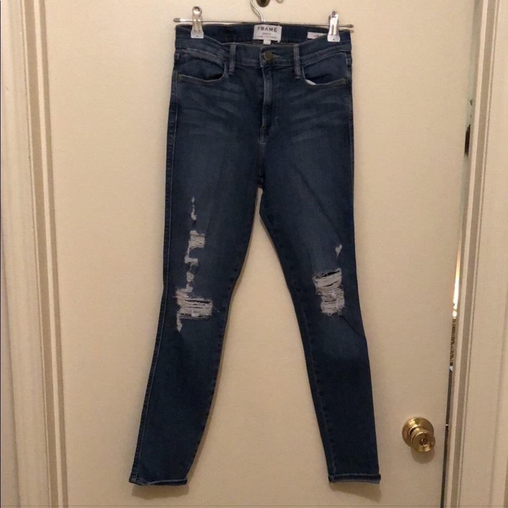FRAME Denim high waisted ‘le high skinny’ jeans